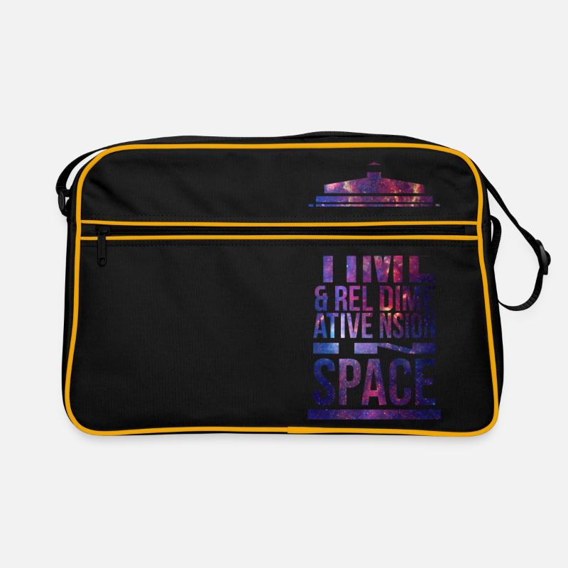 TARDIS - Retro Tasche - Schwarz/Gold