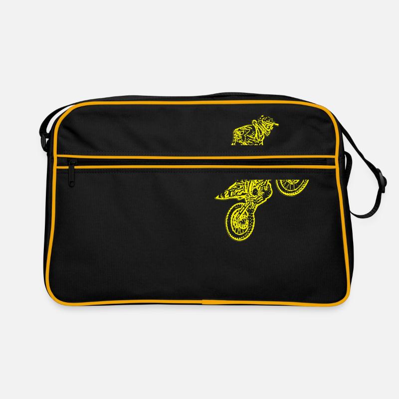 enduro gelb Retro Tasche