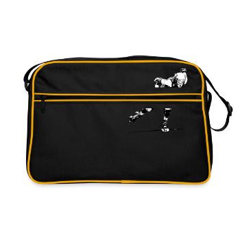 roller derby - Sac Retro - noir/or - Devant