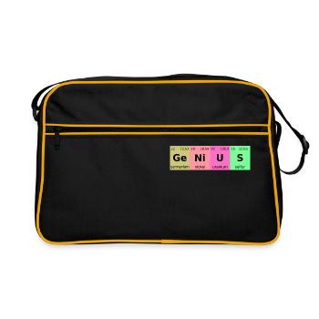 drôle énonciation drôle cadeau drôle drôle - Sac Retro - noir/or - Devant