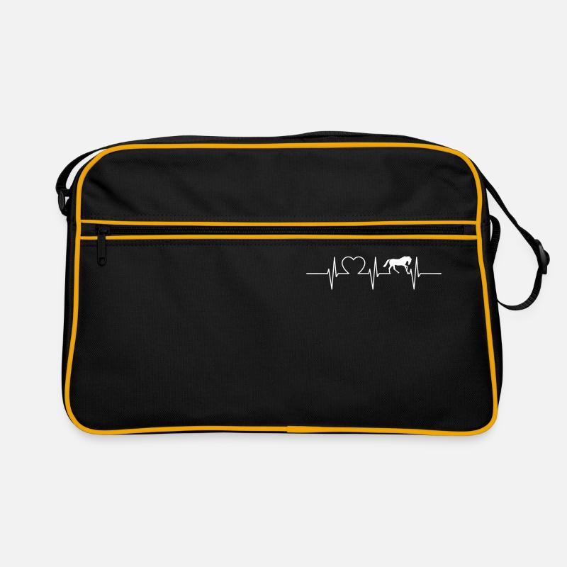 süßes Pferd Geschenk Herzschlag Pferd Retro Tasche