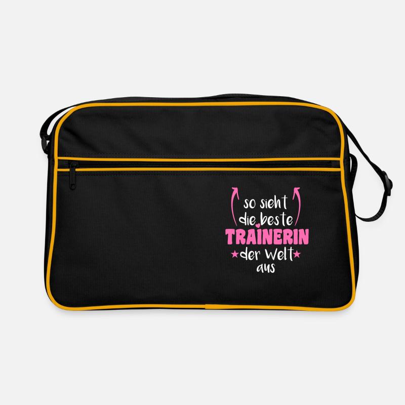 So sieht die beste Trainerin der Welt aus Trainer Retro Tasche