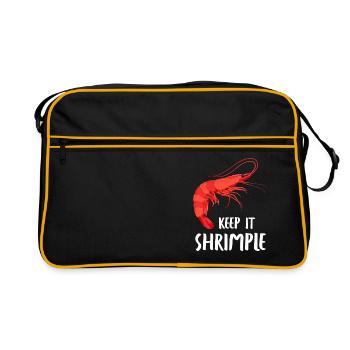 Crevettes Crevettes Keep it Crevettes Crevettes d'aquarium - Sac Retro - noir/or - Devant