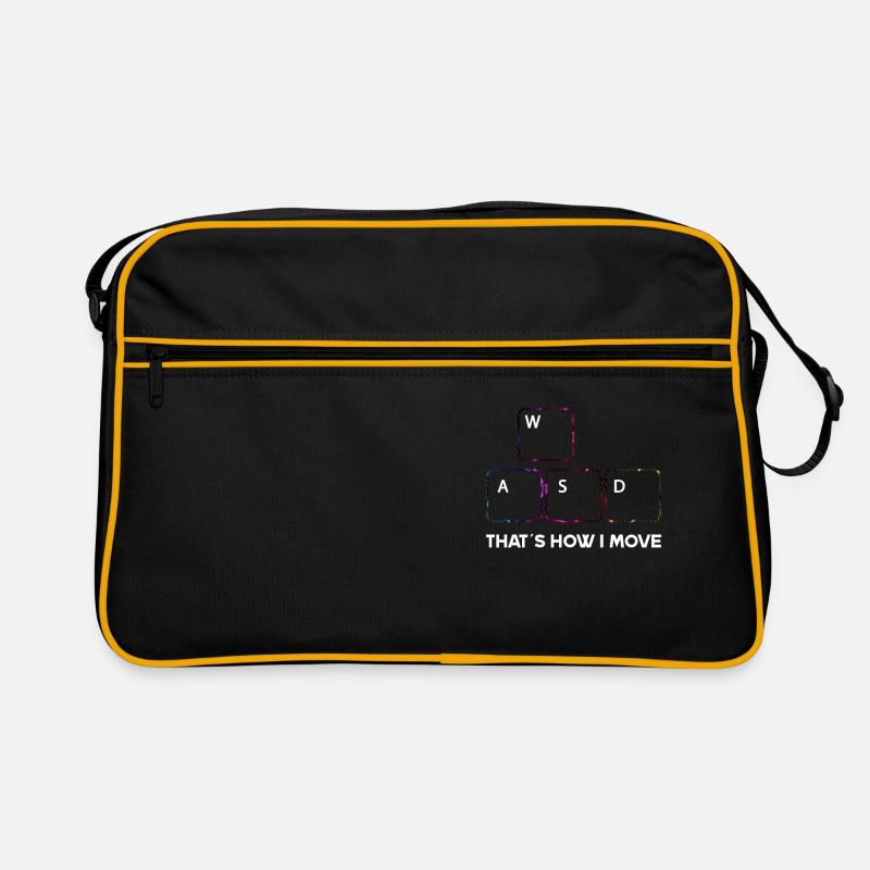 WASD Gaming Gamer PC Clavier Jeu DE JEU WASD Sac Retro