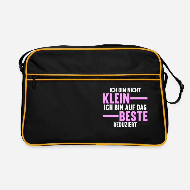 Ich bin nicht klein ich bin auf das beste Retro Tasche