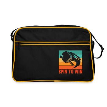 Table Tennis Spin to Win Player Player - Retro Bag - black/gold - Front