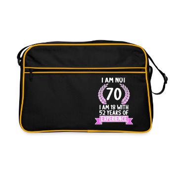 70 ans 70 ans 70 ans 70 ans 70 ans - Sac Retro - noir/or - Devant