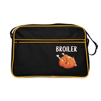 GDR East Germany East Ostalgia Ossi Broiler - Retro Bag - black/gold - Front