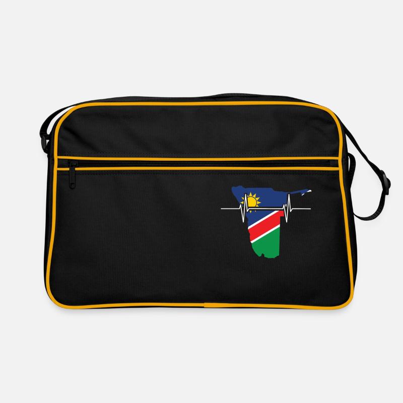 Namibia Herzschlag Flagge Vintage Namibia Retro Tasche