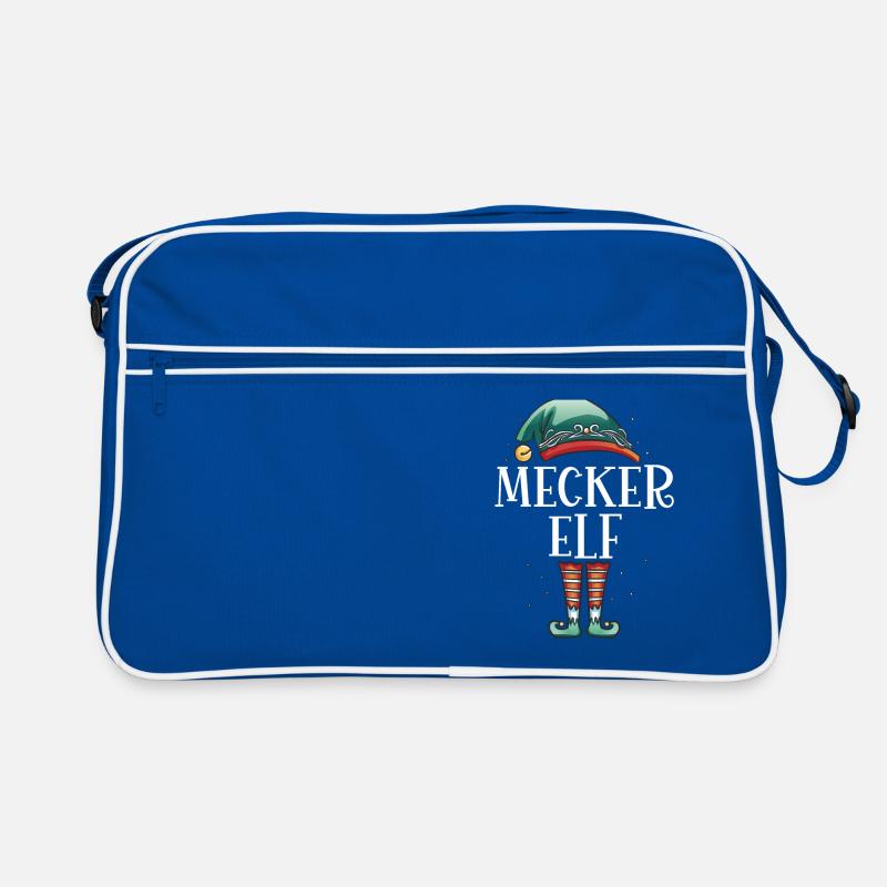 Weihnachten Partnerkostüm Mecker Elf Elfe Elfen Retro Tasche