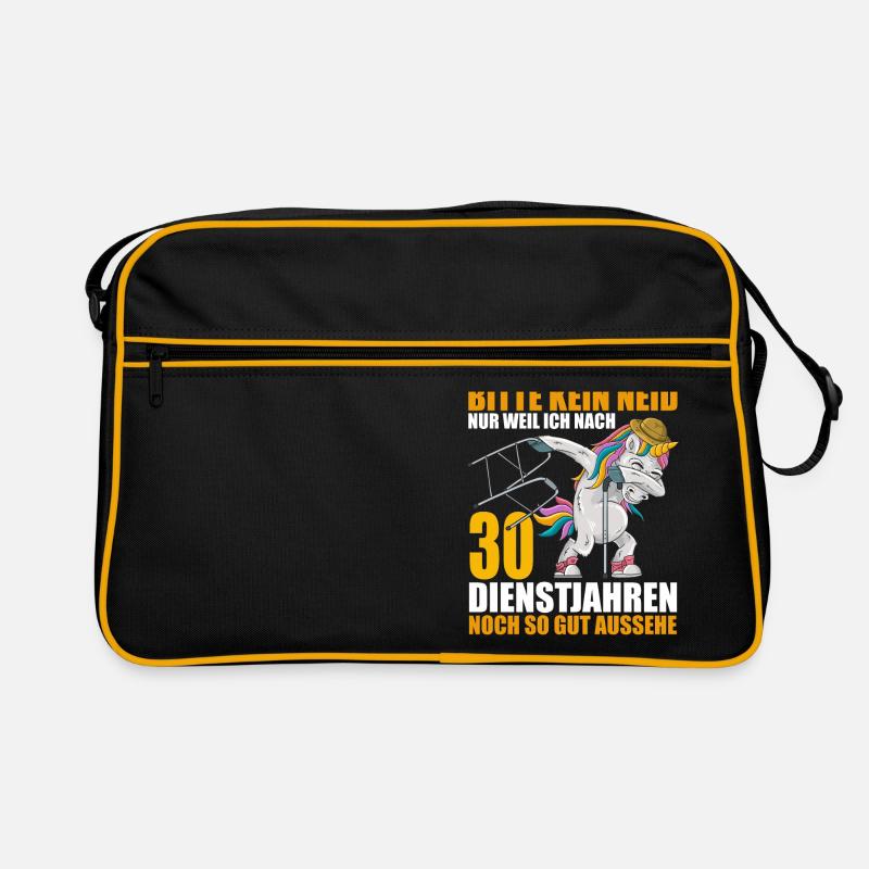 30 Jahre im Dienst 30 Jähriges Dienstjubiläum Retro Tasche