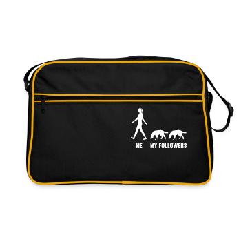 Moi et mes adeptes Chien Chien Chien Chiens - Sac Retro - noir/or - Devant