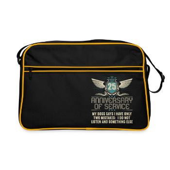25 years of service 25 years of service - Retro Bag - black/gold - Front