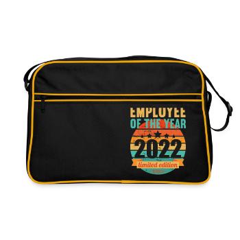 Mitarbeiter des Jahres 2022 - Retro Tasche - Schwarz/Gold - Vorne