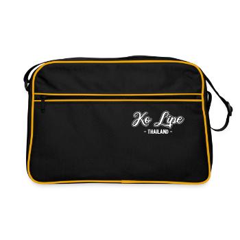 Vintage Thaïlande Vacances Asie Coucher de Soleil Ko Lipe - Sac Retro - noir/or - Devant