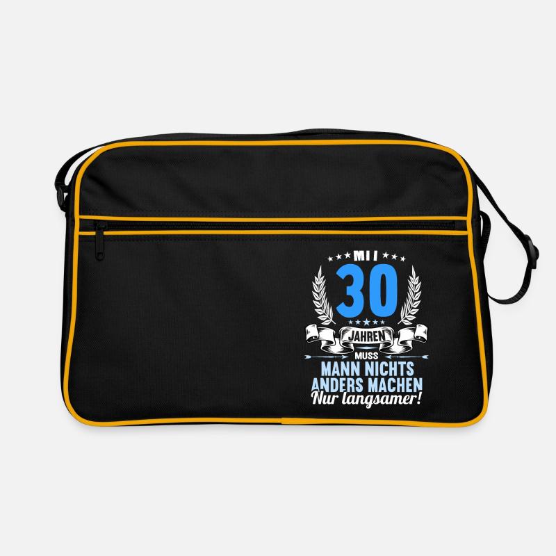 Mit 30 nichts anders nur langsamer 30 Geburtstag Retro Tasche