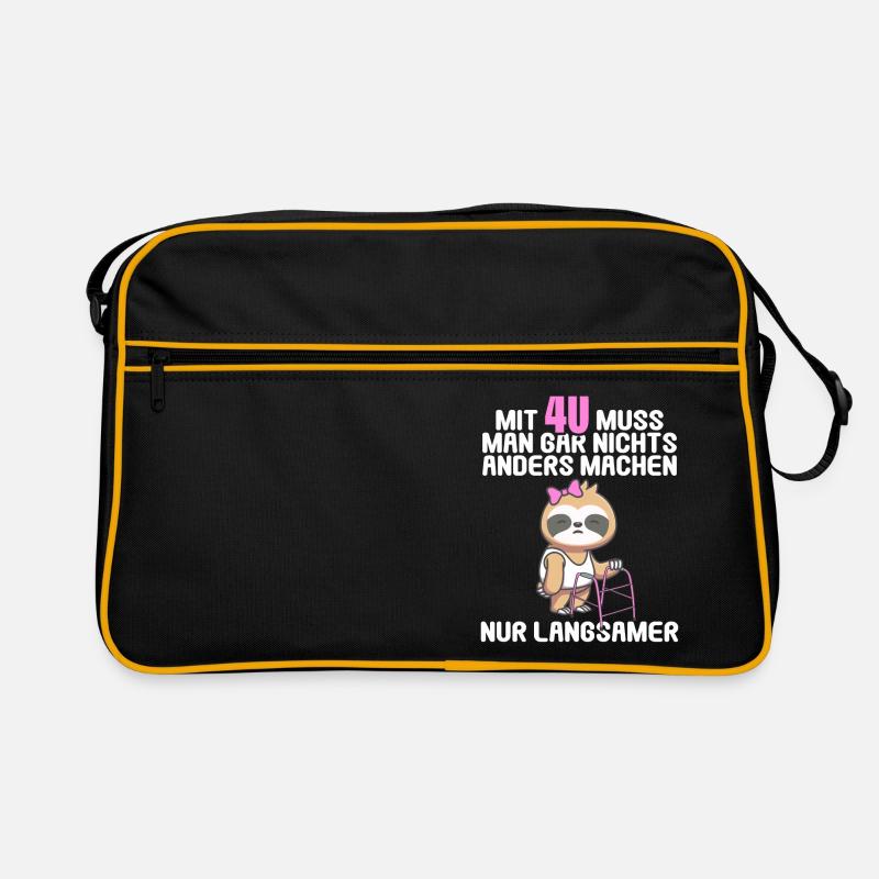 Mit 40 nichts anders nur langsamer 40 Geburtstag Retro Tasche