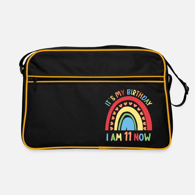 11 years old Rainbow Rainbow 11th birthday Retro Bag