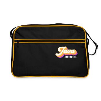 Vintage Holiday Trip Indonesia Java - Retro Bag - black/gold - Front