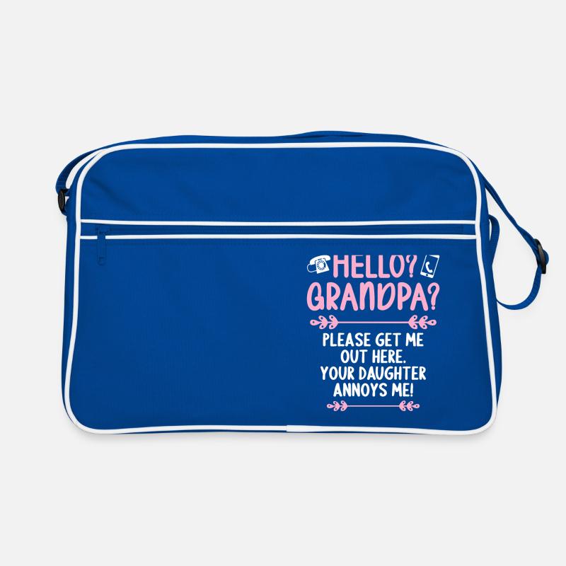 Hallo Opa, Bitte Bring Mich Hier Raus Retro Tasche