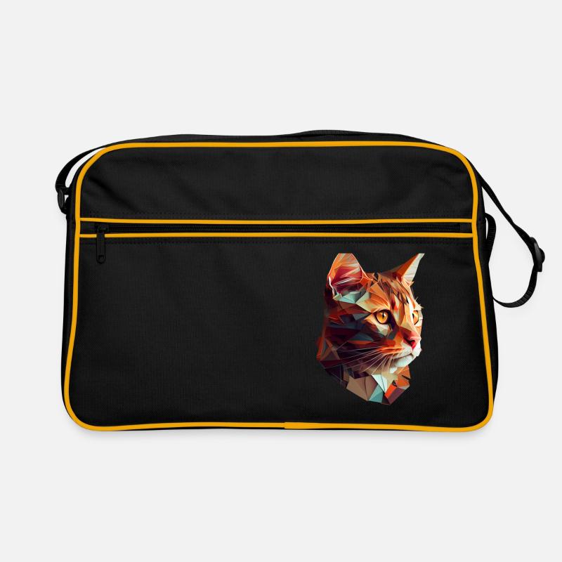 Chaton Chaton Chat Polygone Chat Sac Retro