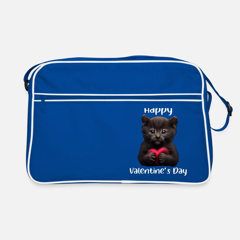 Chat de la Saint-Valentin Sac Retro
