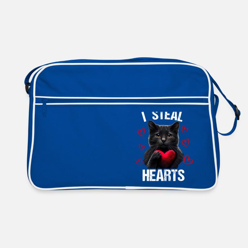 Je vole des cœurs chat Sac Retro