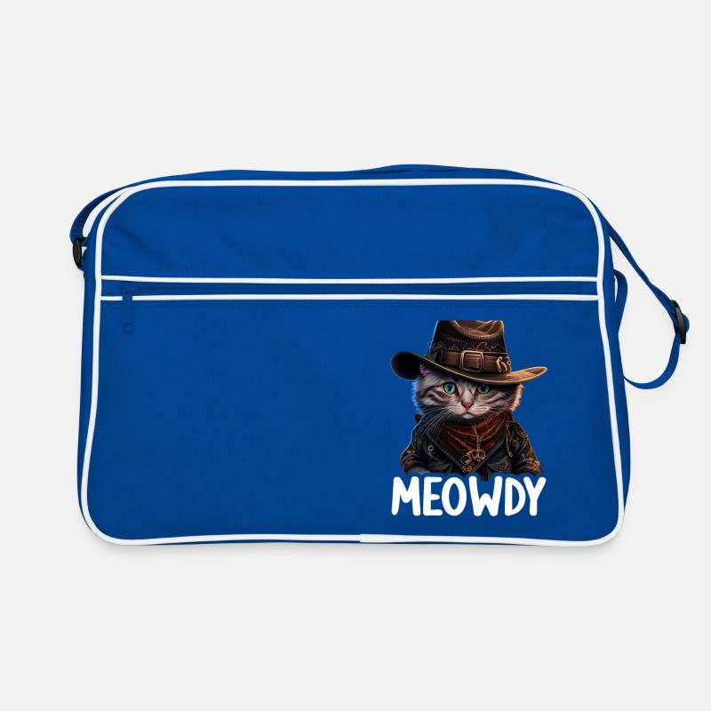 Meowdy Funny cat Meme for Cat Lovers Retro Tasche