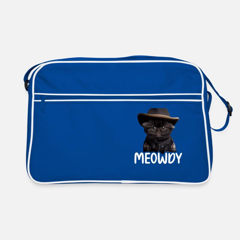 Meowdy Funny cat Meme for Cat Lovers Retro Tasche
