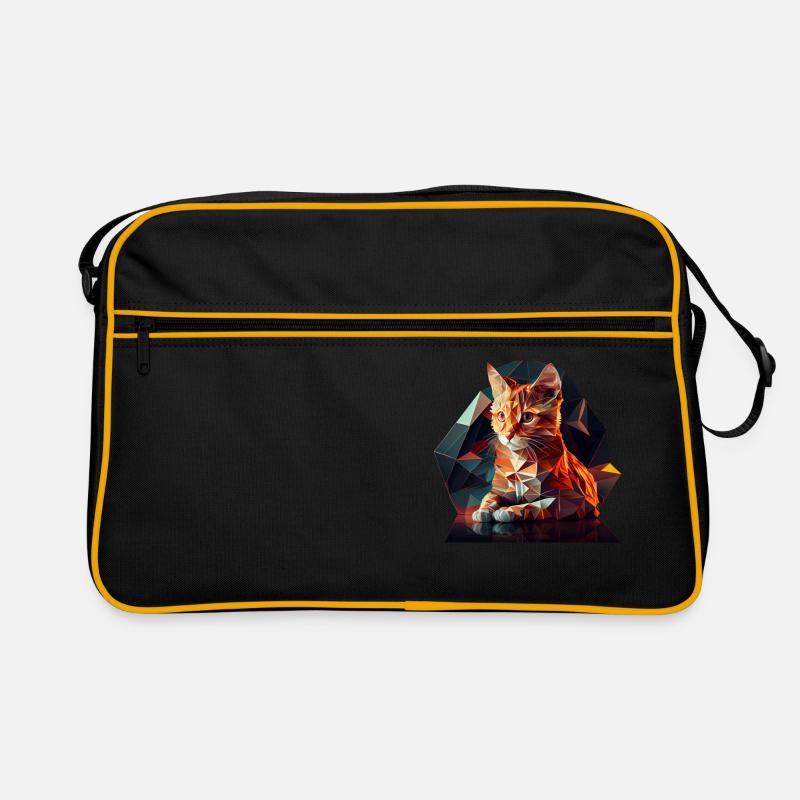 Chaton Chaton Chat Polygone Chat Sac Retro