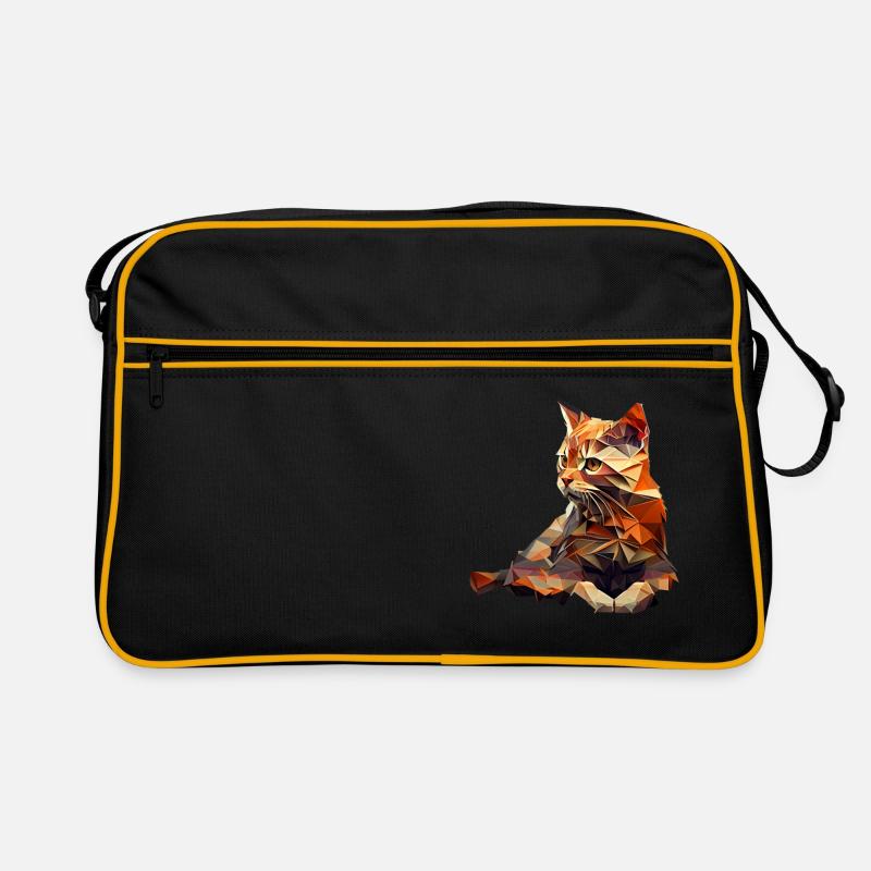 Chaton Chaton Chat Polygone Chat Sac Retro