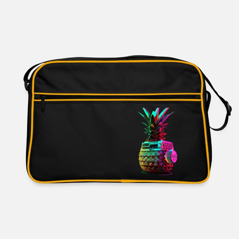 EDM Music Rave Festival Pineapple Techno Retro Bag