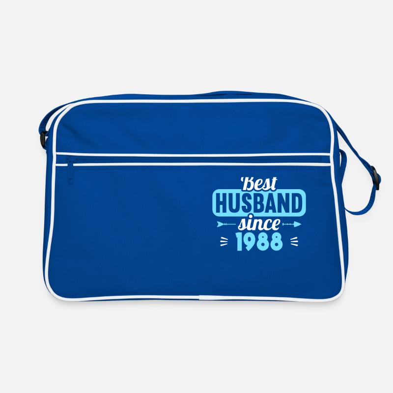 35. Hochzeitstag Bester Ehemann seit 1988 Retro Tasche
