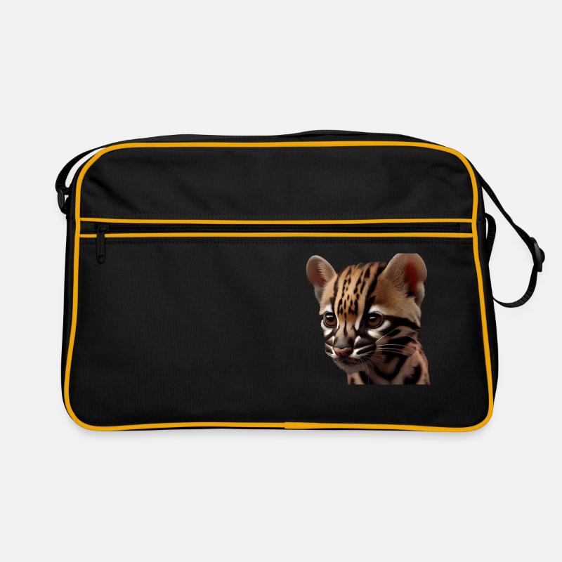 just a boy girl who loves Ocelots Ocelot ocelot ocelot Retro Bag