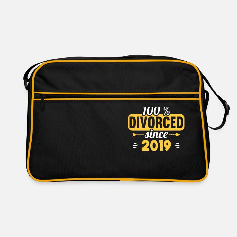 100 % Divorced since 2019 Scheidungs Retro Tasche