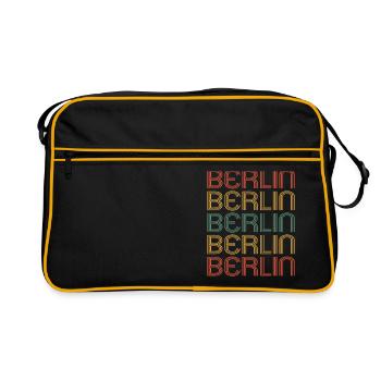 Berlin Berlinerin Berlin City Berlin - Retro Bag - black/gold - Front