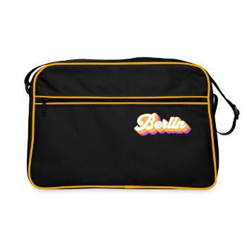 Berlin Berlinerin Berlin City Berlin - Retro Bag - black/gold - Front