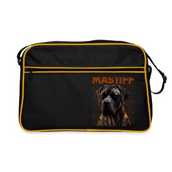 Dogue Allemand Chien Chiens Dogue Allemand - Sac Retro - noir/or - Devant