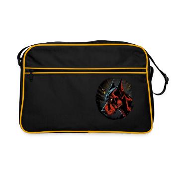 Doberman Dobermans Chien Chiens chiot Doberman - Sac Retro - noir/or - Devant
