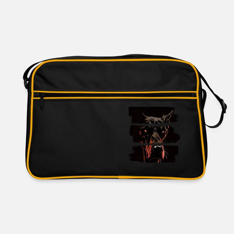 Doberman Dobermans Chien Chiens chiot Doberman Sac Retro