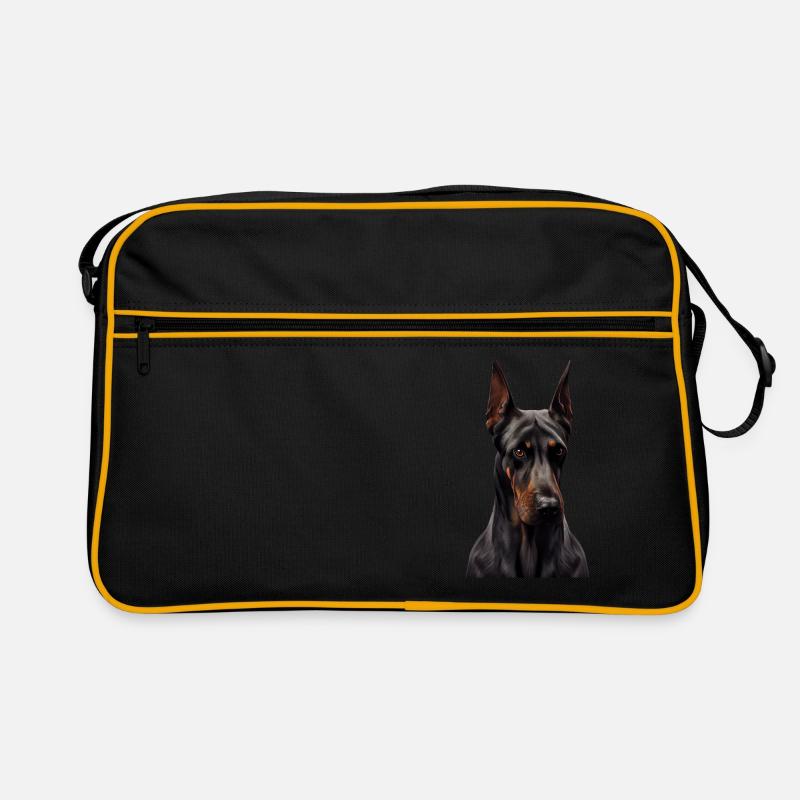 Doberman Dobermans Chien Chiens chiot Doberman Sac Retro
