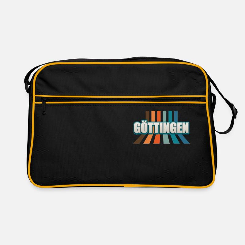 Göttingerin Göttinger Göttingen - Retro Tasche - Schwarz/Gold