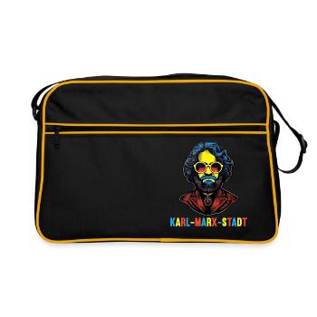 Le communisme a quitté le marxisme Karl Marx - Sac Retro - noir/or - Devant