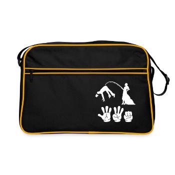 Enterrement de vie de garçon et de jeune fille enterrement de vie de garçon hommes - Sac Retro - noir/or - Devant