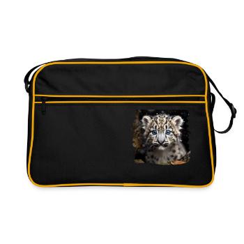 Snow Leopard Snow Leopard - Retro Bag - black/gold - Front
