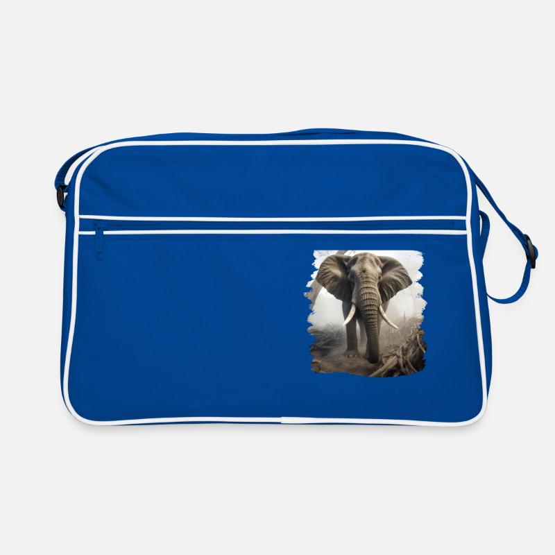 Elephant realistic elephant Retro Bag