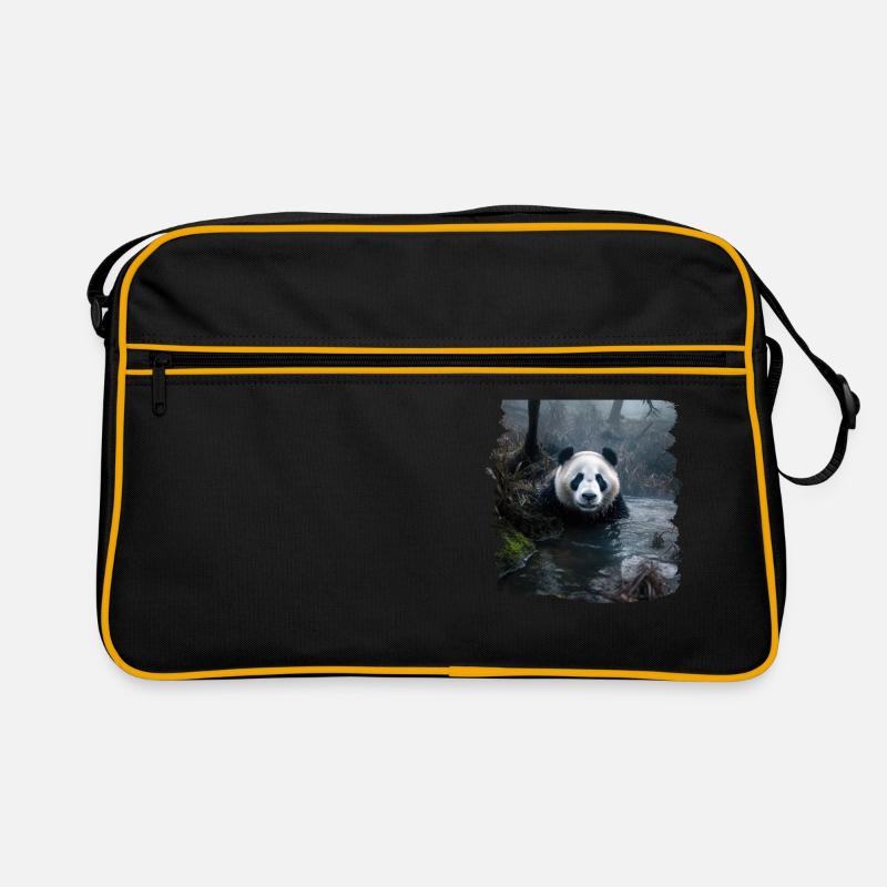 Pandas réaliste Panda Panda géant Sac Retro
