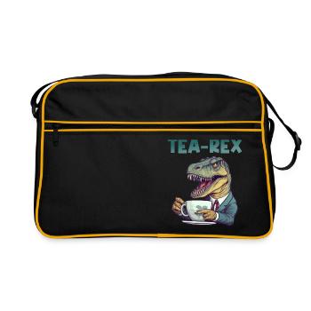 Amateur de thé buveur de thé buveur de thé - Sac Retro - noir/or - Devant