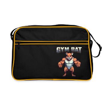 Gym Council Bodybuilding Weight Training Fun Fitness - Retro Bag - black/gold - Front
