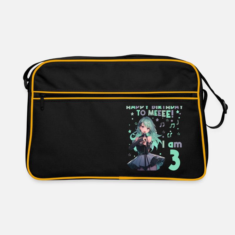 Anime Mandga K-Pop KPop Mädchen 3. Geburtstag Retro Tasche